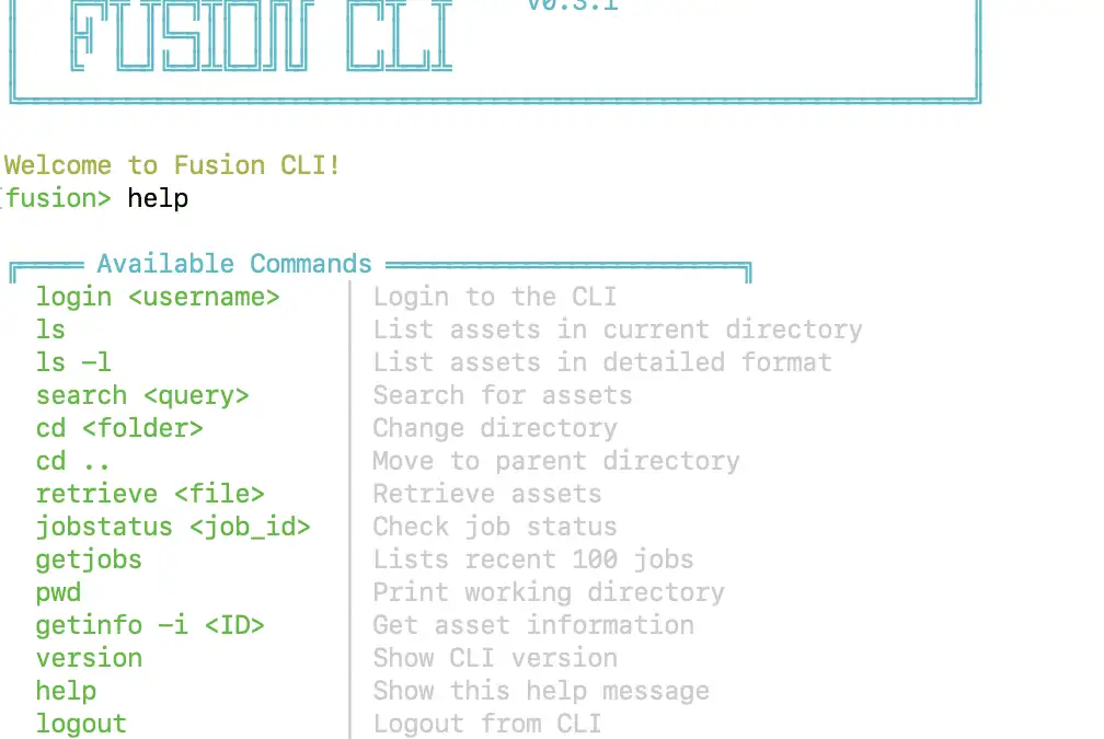 Workflowlabs Fusion Now with Command Line Interface Support